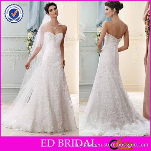 Sexy Backless Sweetheart Neckline Lace Mermaid Buy Wedding Dress Online